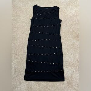 Ivy & Blue Dress Black with nail-head design, sz:10